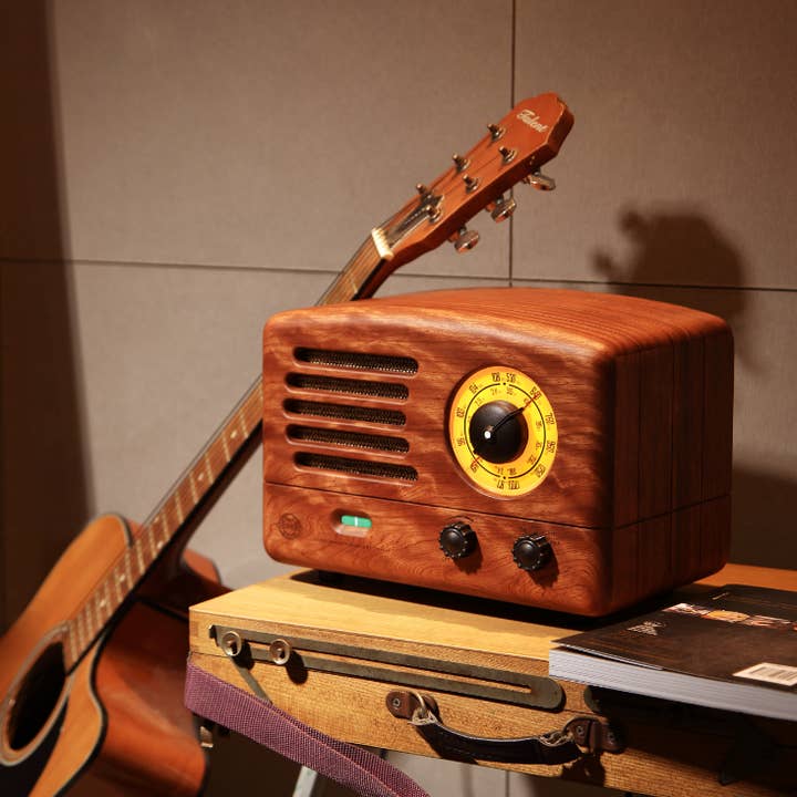 Brown MUZEN Original Ⅱ Retro Wooden AM/FM Radio Bluetooth Speaker for wholesale on Faire3
