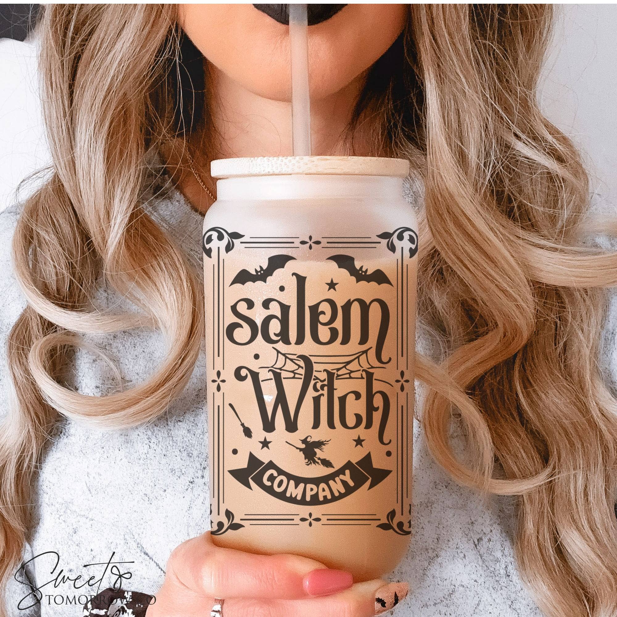 Cataleya Designs Studio LLC - Wholesale Drinking Glass/Cup - Salem Witch Company Halloween Glass Spooky Season Tumbler0