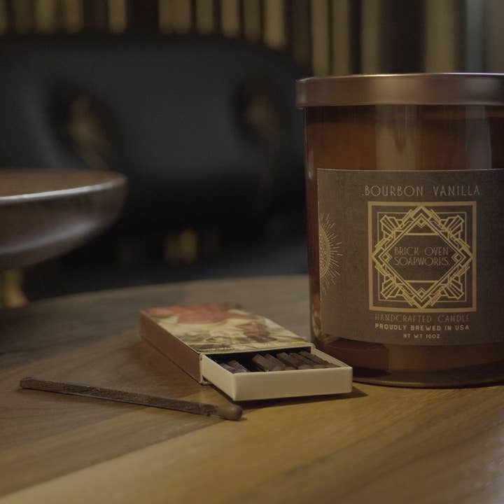 Luxury Candles for Men, Man Candles, Masculine Candles 10oz for wholesale by Brick Oven SoapWorks