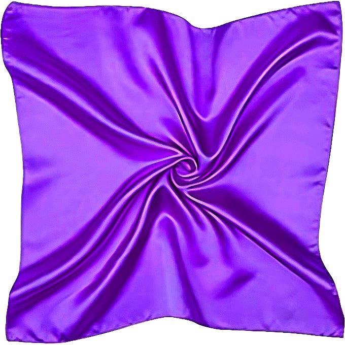 Diacly - Wholesale Scarf - Women's - Solid Color Silky Satin Square Scarf27