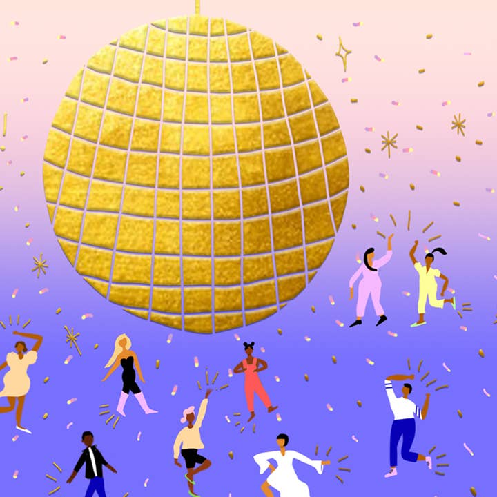 Carolyn Suzuki - Wholesale Everyday Greeting Card - DISCO 2000 - Notecard Single