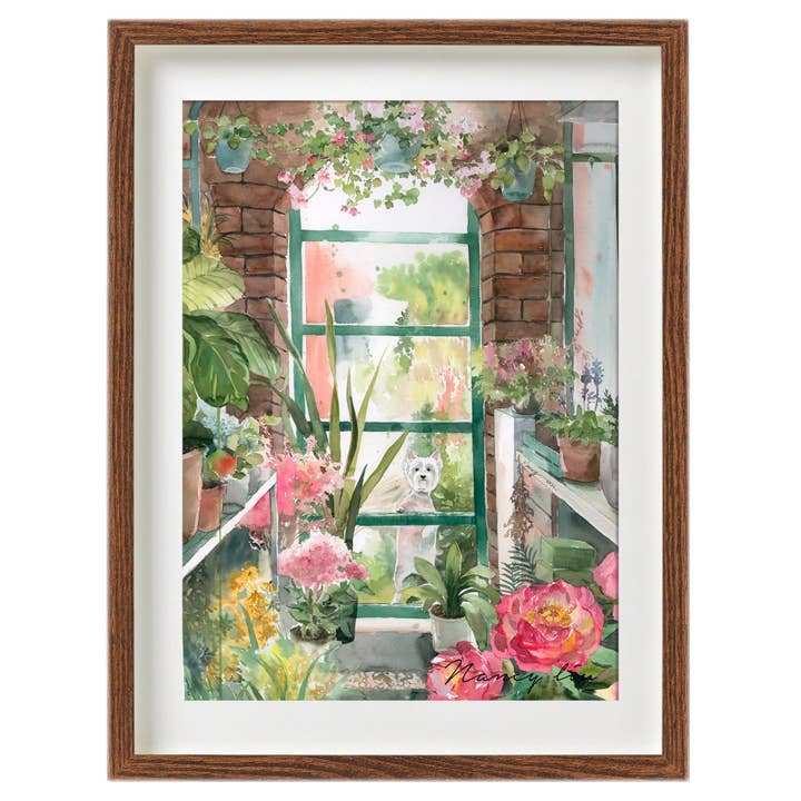 Westie's Gaze | Impression giclée d'art pour la vente par NananStudio