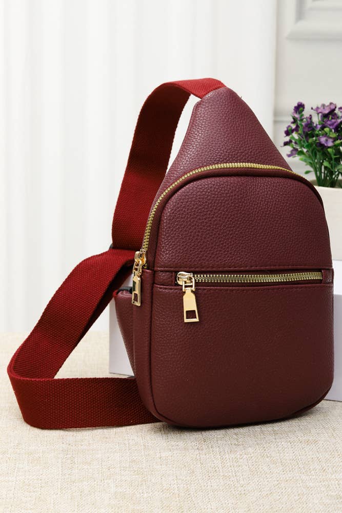 Hana – Engroshandel Crossbodytaske - Dame – Solid PU slynge taske7