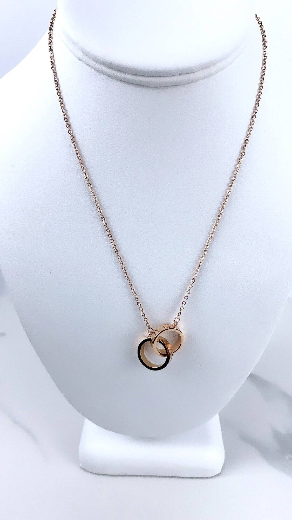 DIJU Jewelry - Wholesale  - 18k Roségoud Gevuld Trendy, Hoepel Ring Bedel, Ketting, Groothandel Sieraden Benodigdheden5