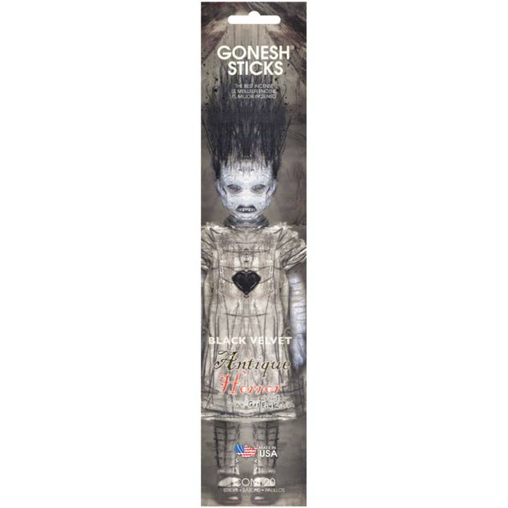 Incense Sticks: Antique Horror: Black Velvet for wholesale by Gonesh