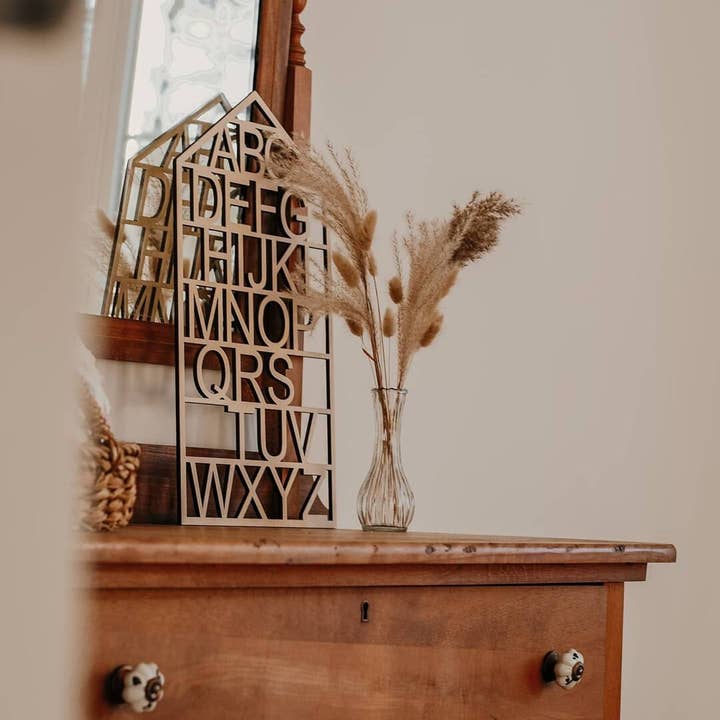 The Butter Flying - Wholesale Wall Accent - Wooden Alphabet House4