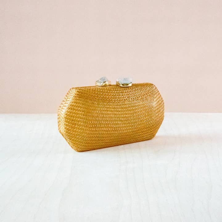 LIKHÂ - Wholesale Clutch Bag - Women's - Camel Clutch Bag - Woven Clutch Purse | LIKHA
