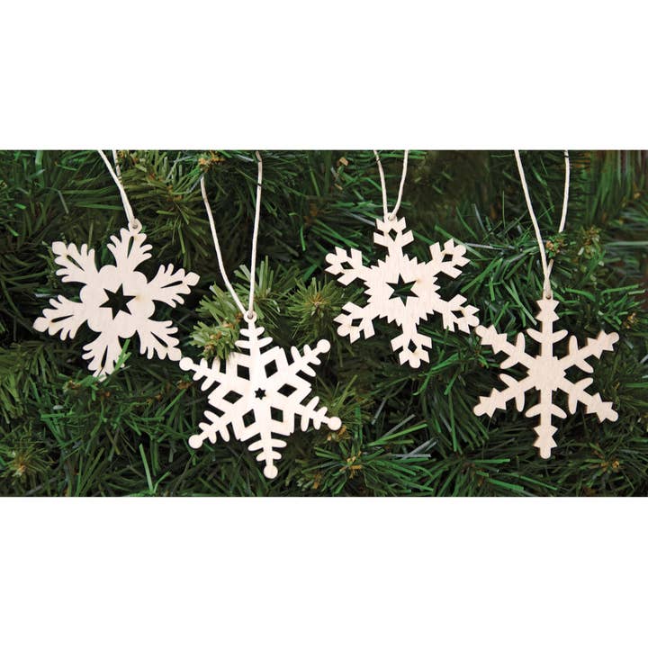 The Hearthside Collection - Wholesale Ornament Set - 24/Set, Snowflake Ornaments