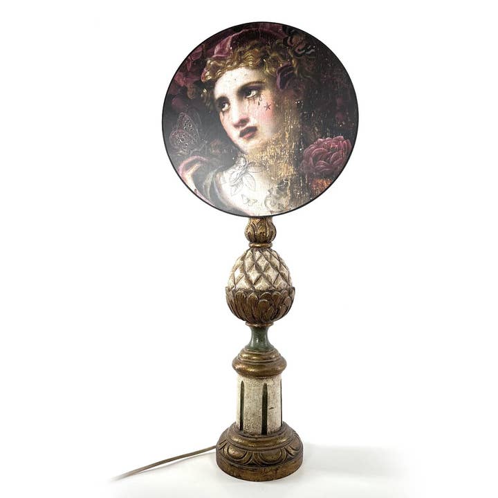 Voglio Bene - Wholesale Lamp Shade - MAGDALENA ROUND SCREEN LAMPSHADE1