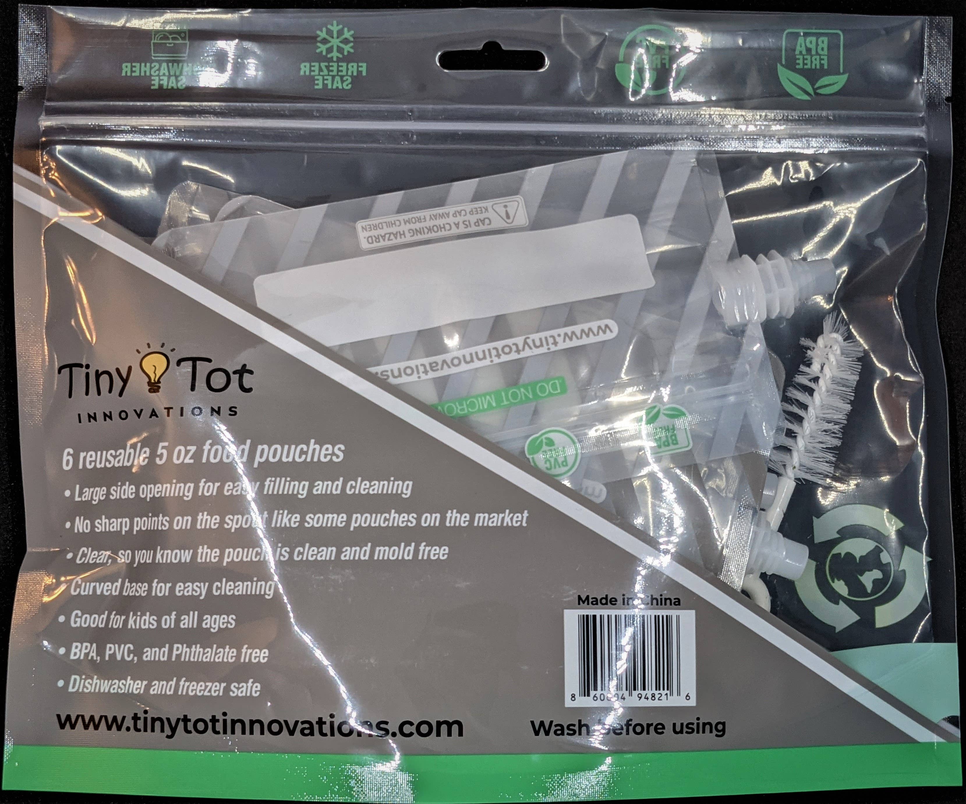 Tiny Tot Innovations, LLC – Wrap/saco para armazenar alimentos por atacado – Bolsas reutilizáveis para alimentos - pacote com 67