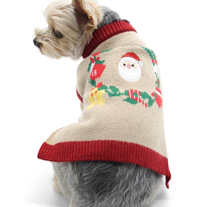 Jul krans sweater for engroshandel hos Dogo Pet