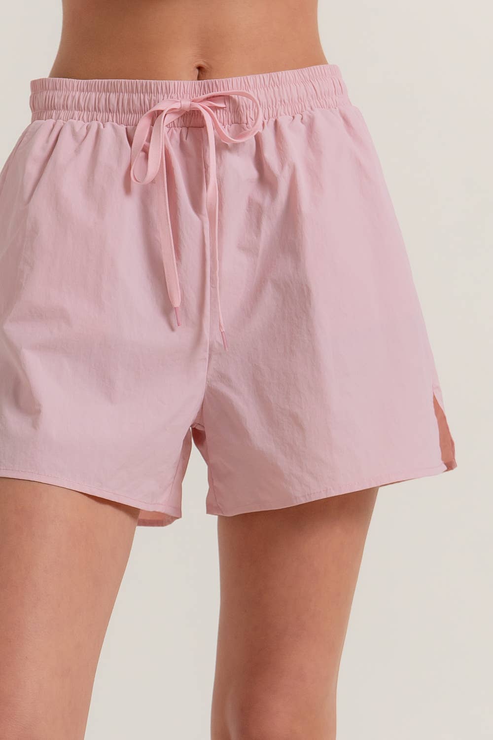 Active Basic | Active USA - Wholesale Athletic Shorts - Women's - Anorak Fabric Side Slit Workout Shorts12