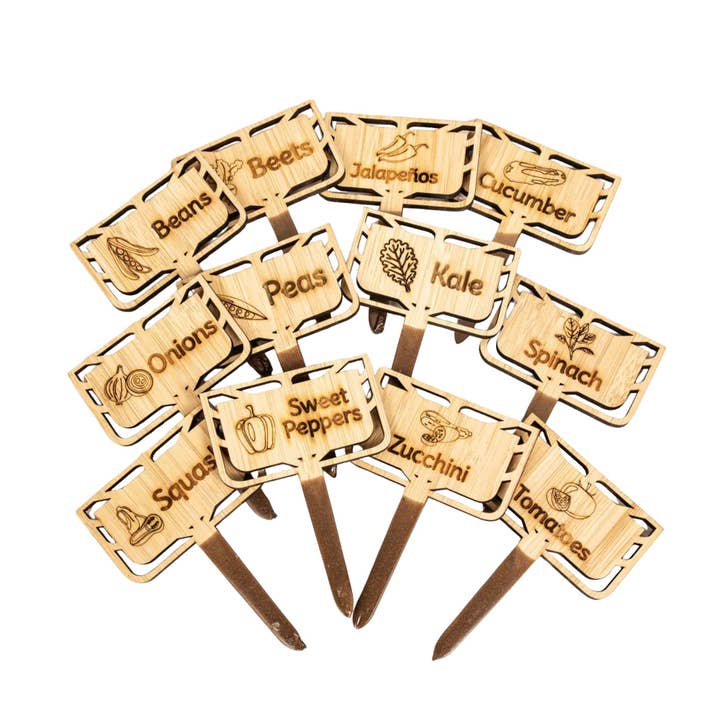 Bamboo Premium Stake Signs - Vegetable Stake Multipack for wholesale by Floratrel