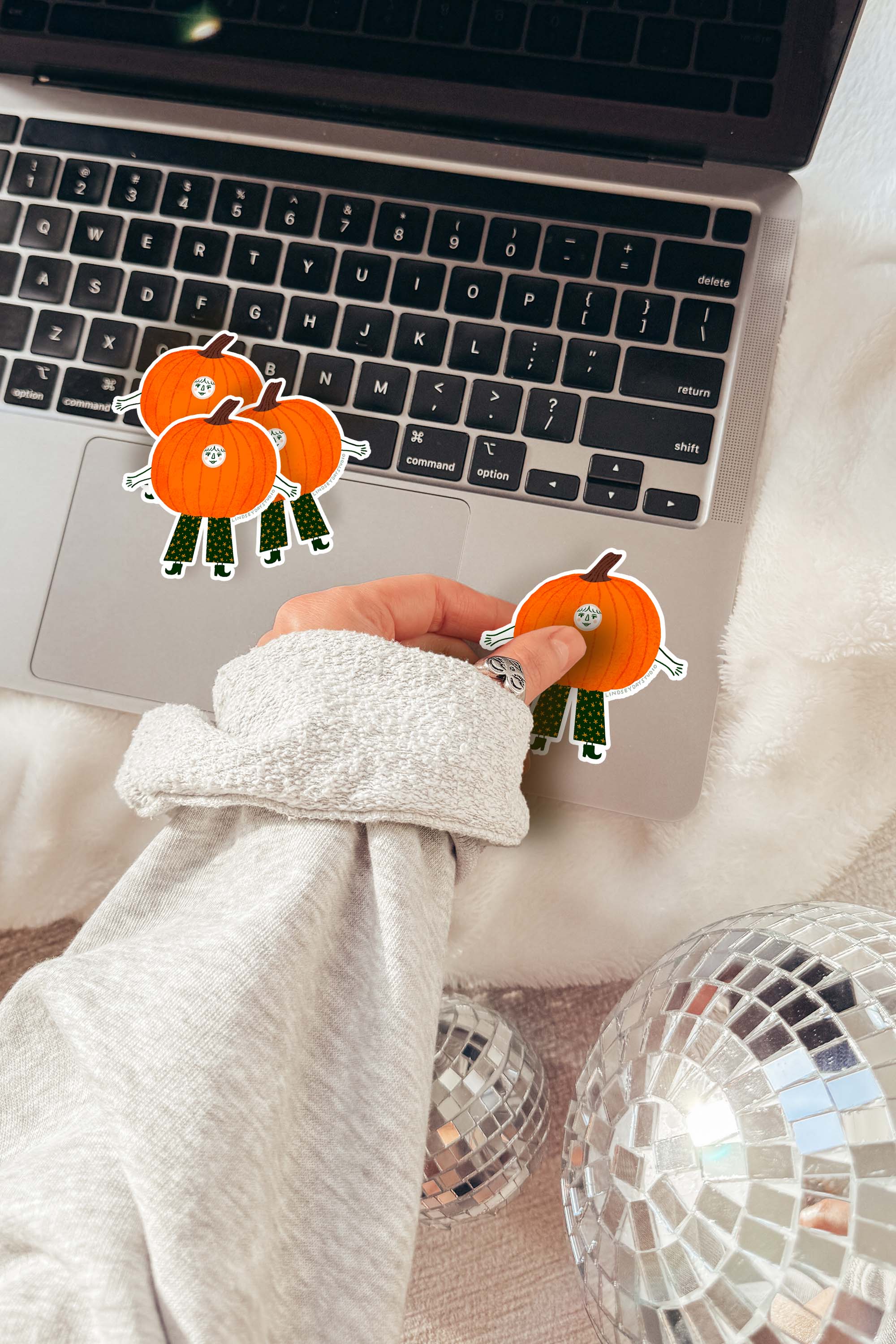 Lindsey Day Studio - Wholesale Sticker - Paula Pumpkin Sticker, Funny Sticker, Halloween Sticker7