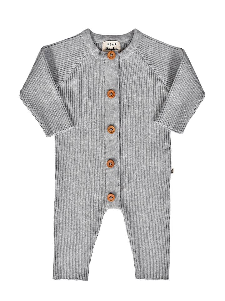 Romper Magnético Jamie em Cinza Mesclado por atacado de Dear Hayden