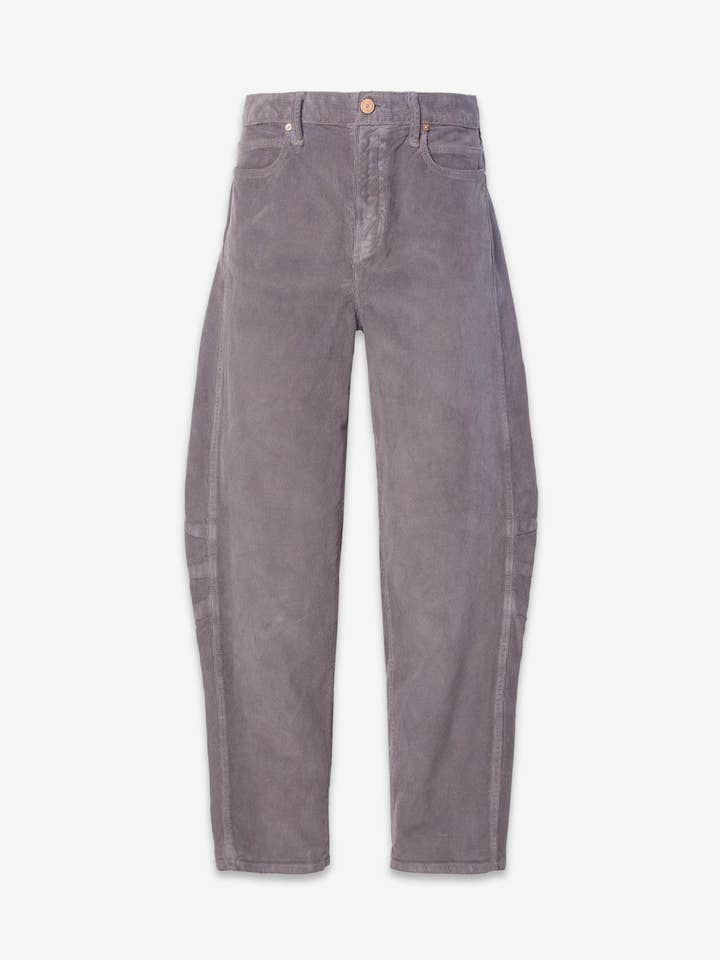 Ava Flutter Slung Fit Corduroy In Slate for wholesale by Noend Denim