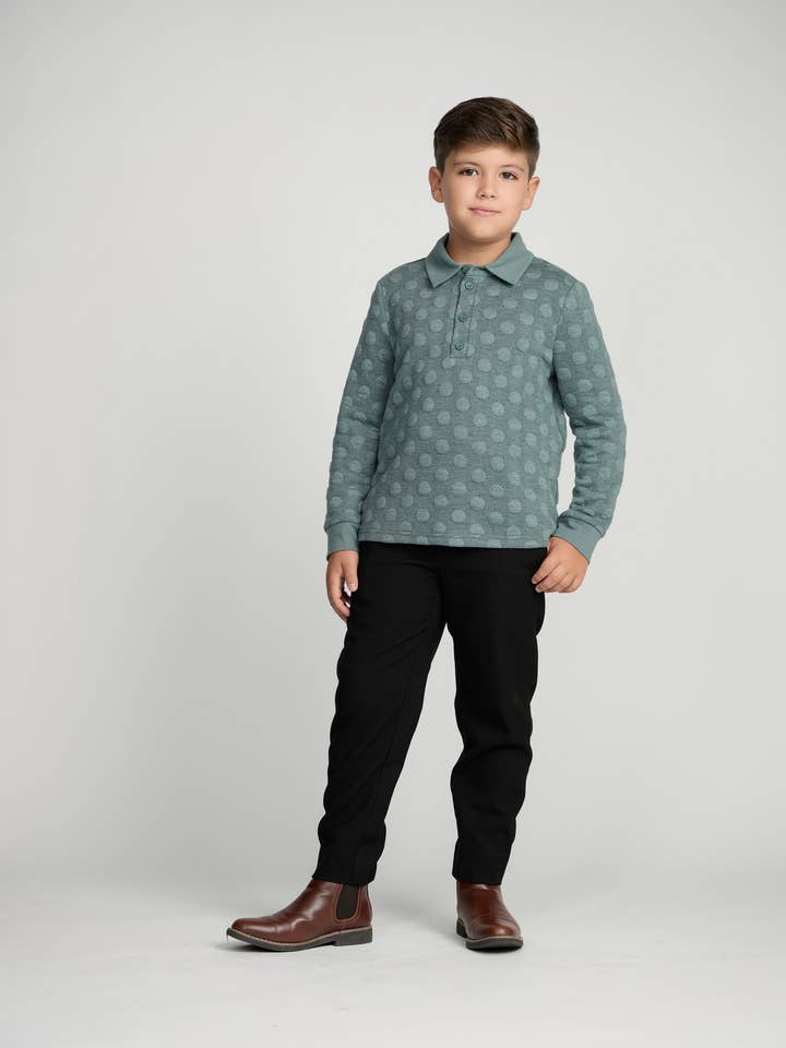 Seafoam Circle Top (Langarm) für den Großhandel von Mofi Boys Clothing