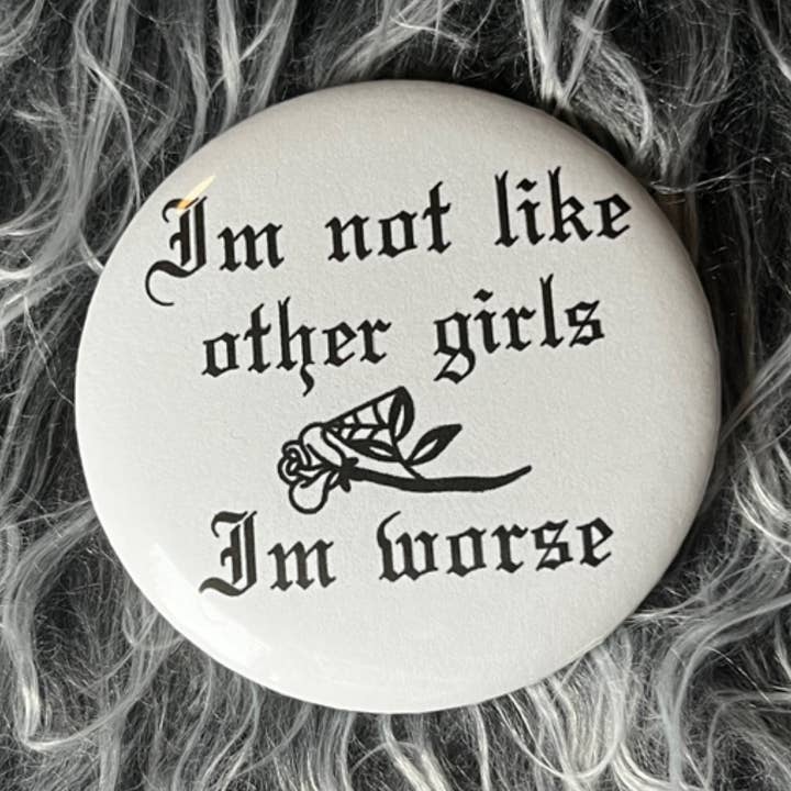 Sono Peggio Pin per la vendita all'ingrosso da parte di Little Faun Tattoo