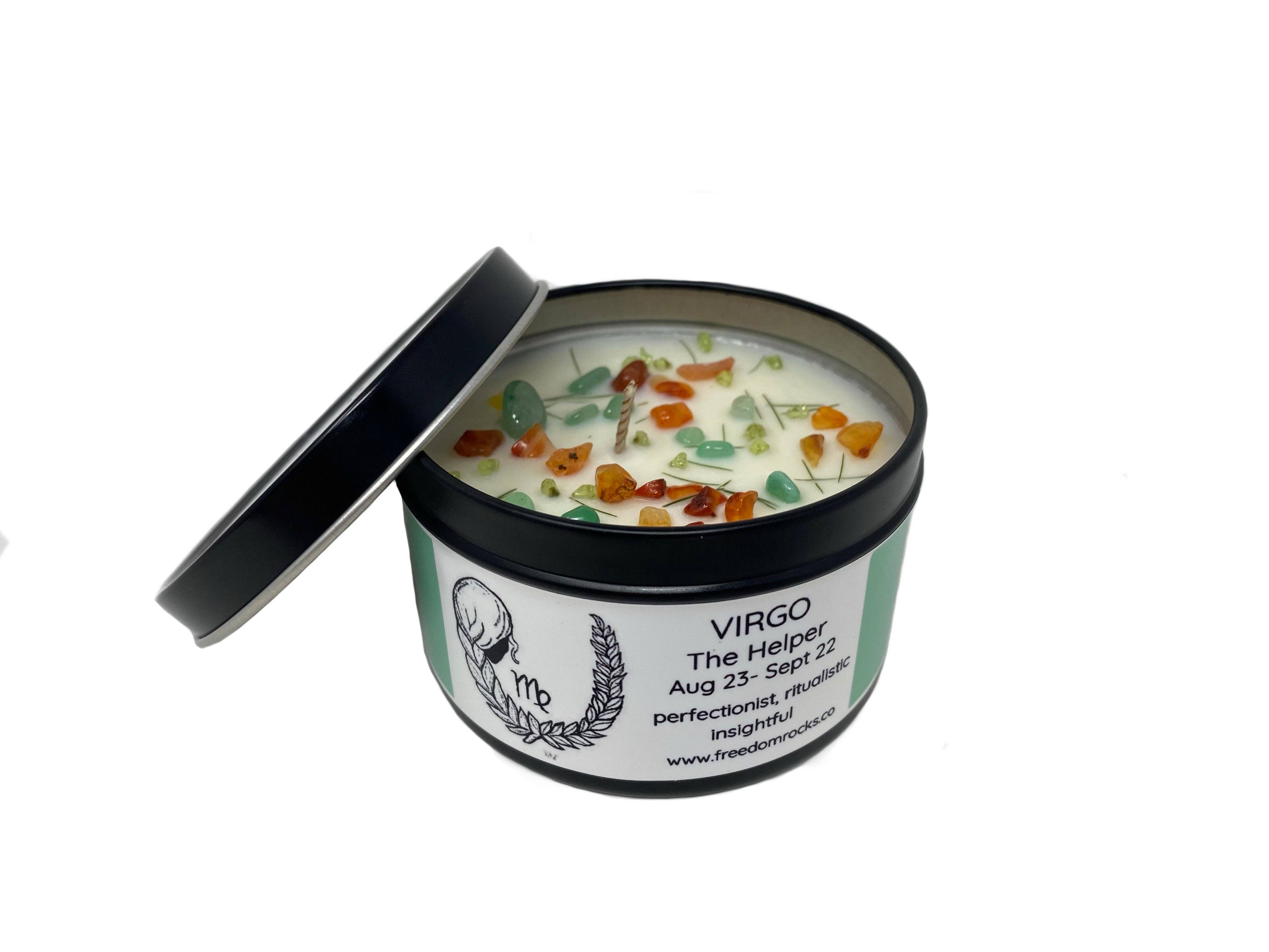 Freedom Rocks - Wholesale Travel Candles - Freedom Rocks Astrology Candles  - Crystal Infused8