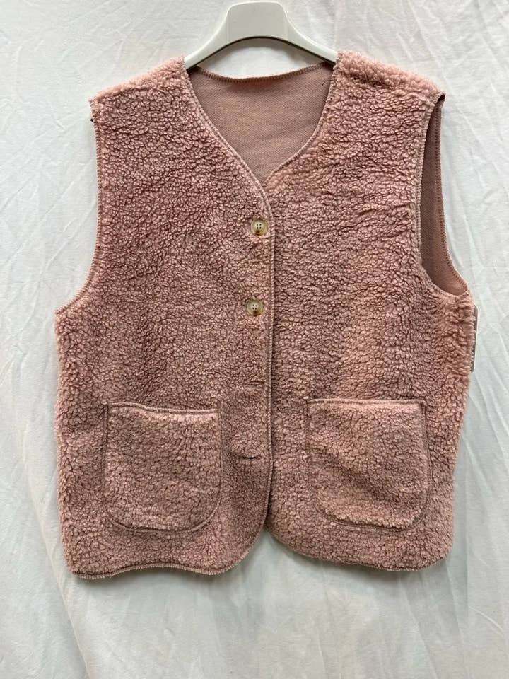 Mimi & Gogo - Vente Veste sans manches – femme - Gilet moumoute sans manches @6108_GiMoumoute3