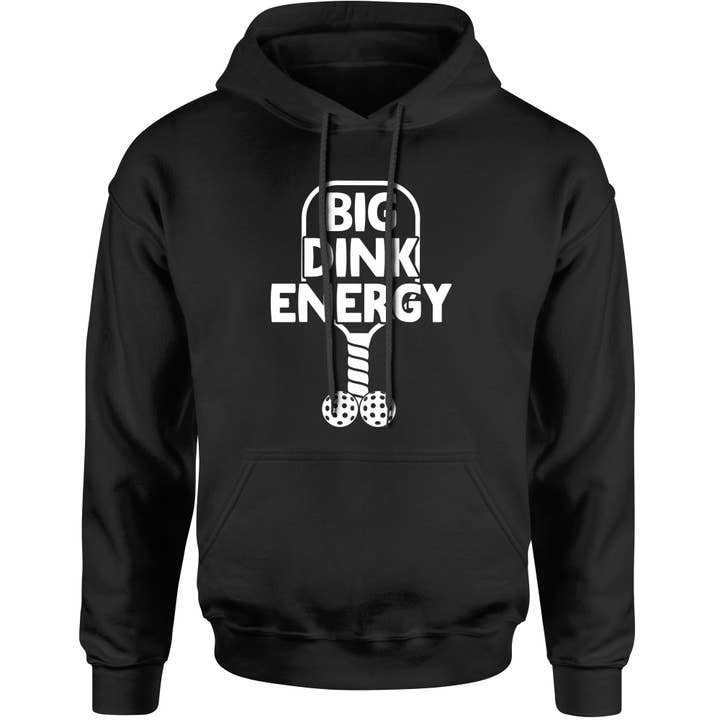 Unisex Big Dink Energy Funny Pickleball hættetrøje for engroshandel hos Ferocitees