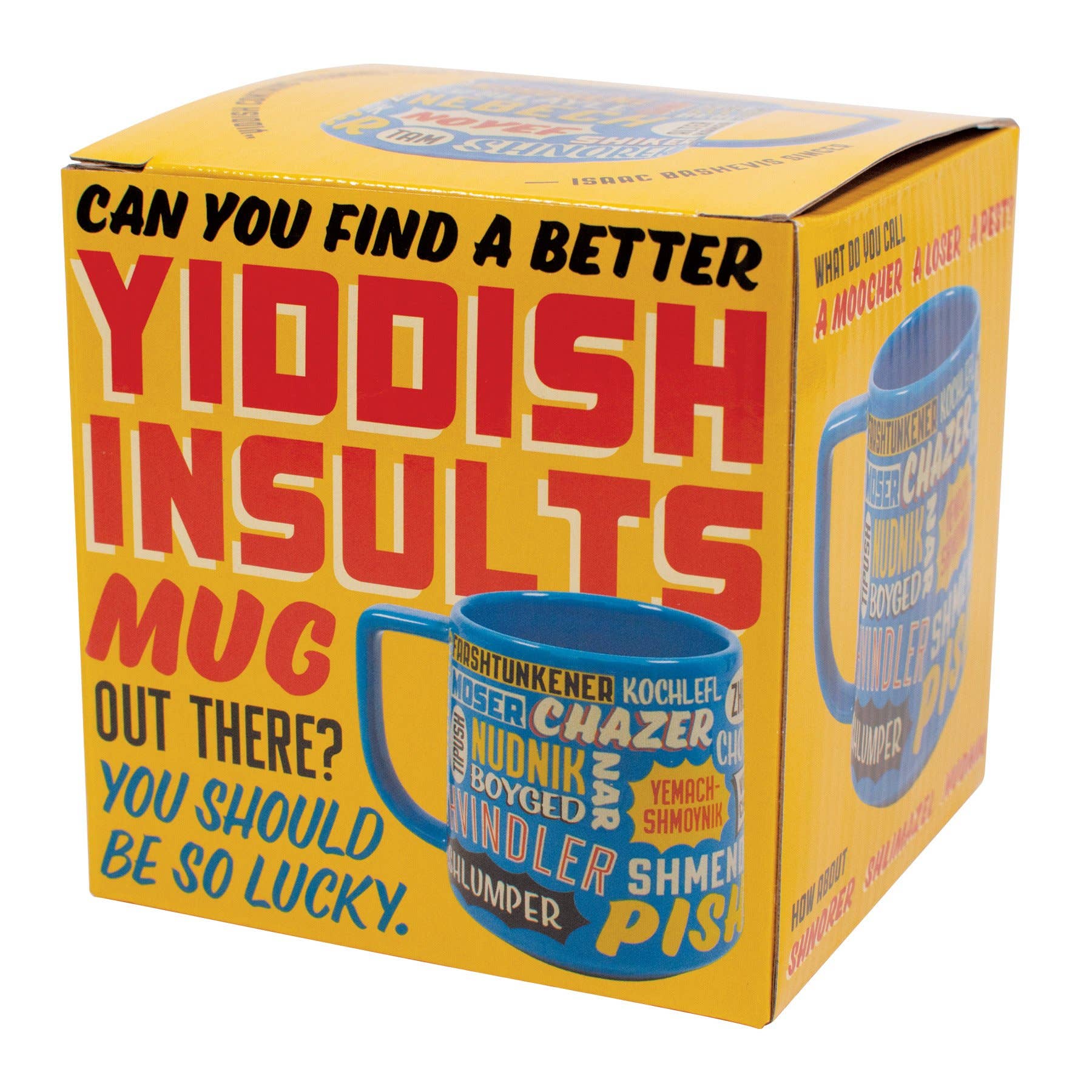 Unemployed Philosophers Guild - Wholesale Coffee Mug - Yiddish Insults Coffee Mug3
