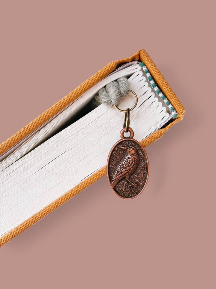 Raven Bookmark - Mother's Day, Spring Gifts, Romantasy for wholesale by Offhand Fibers