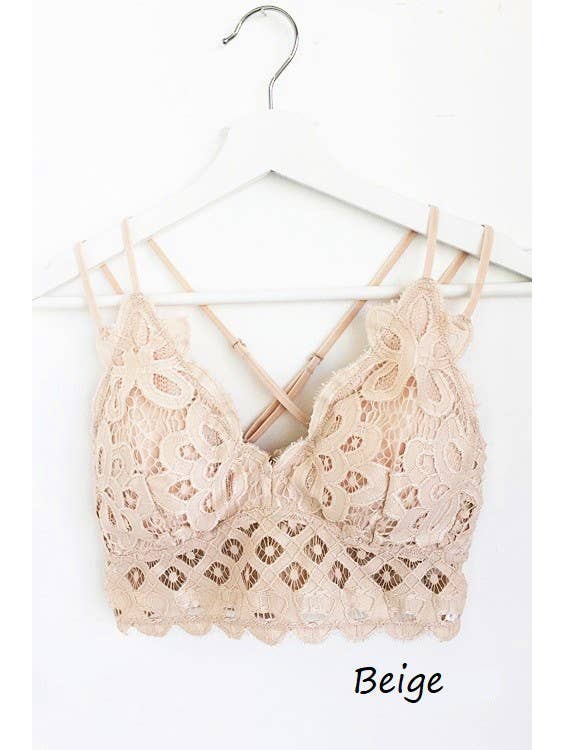 Vanilla Monkey - Wholesale Bralette - Women's - Scalloped Lace Cami Bralette