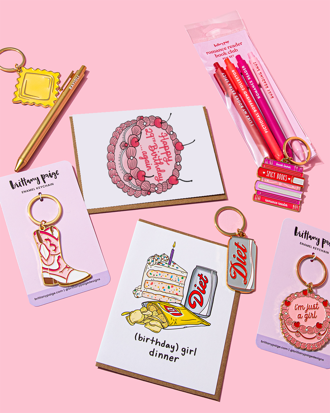 Brittany Paige - Wholesale Keychain - Women's - Spicy Romance Books Enamel Keychain Bag Charm4