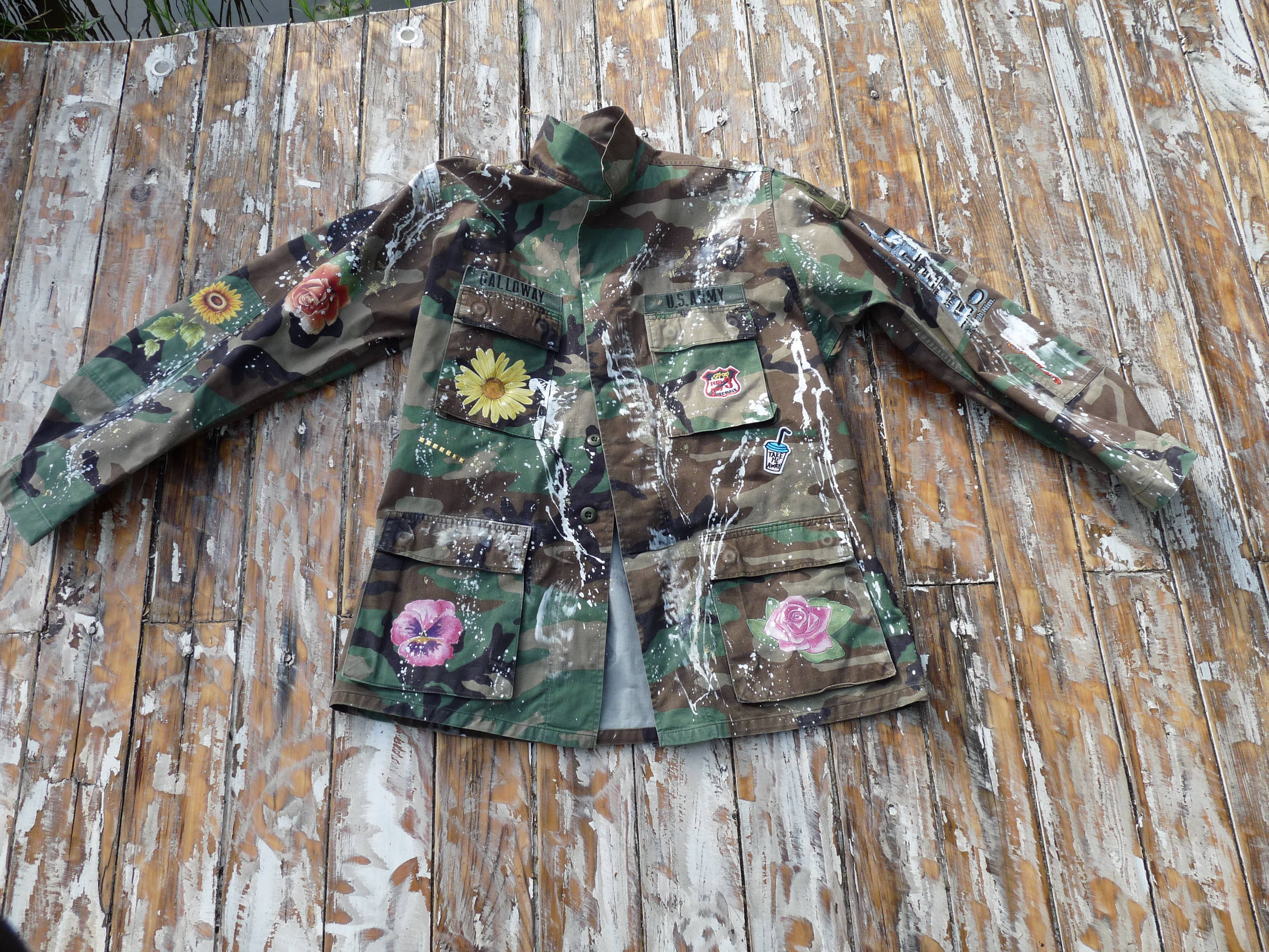 apiedinudinelparco - Wholesale Jacket - Women's - WOODLAND MILITARY JACKET CUSTOM LUXURY UP-CYCLED UNIQUE GLAM20