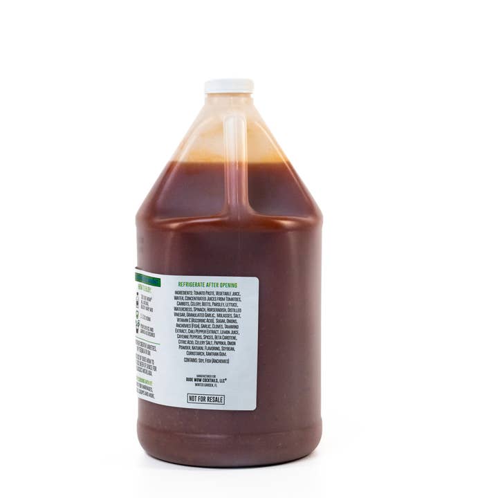 Dude Wow Cocktails - Wholesale Cocktail Mix/Syrup - Dude Wow All Natural Bloody Mary - Gallon (4Gal/1Cs)1