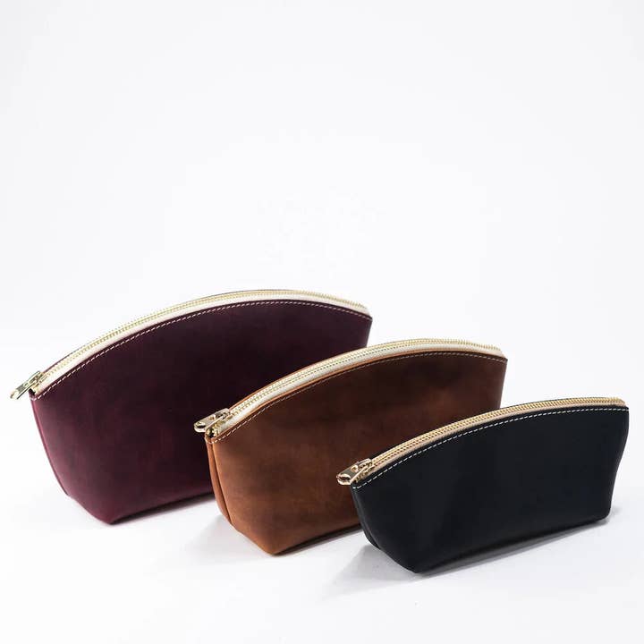 Leather Makeup Bag for wholesale by Viva Workshop