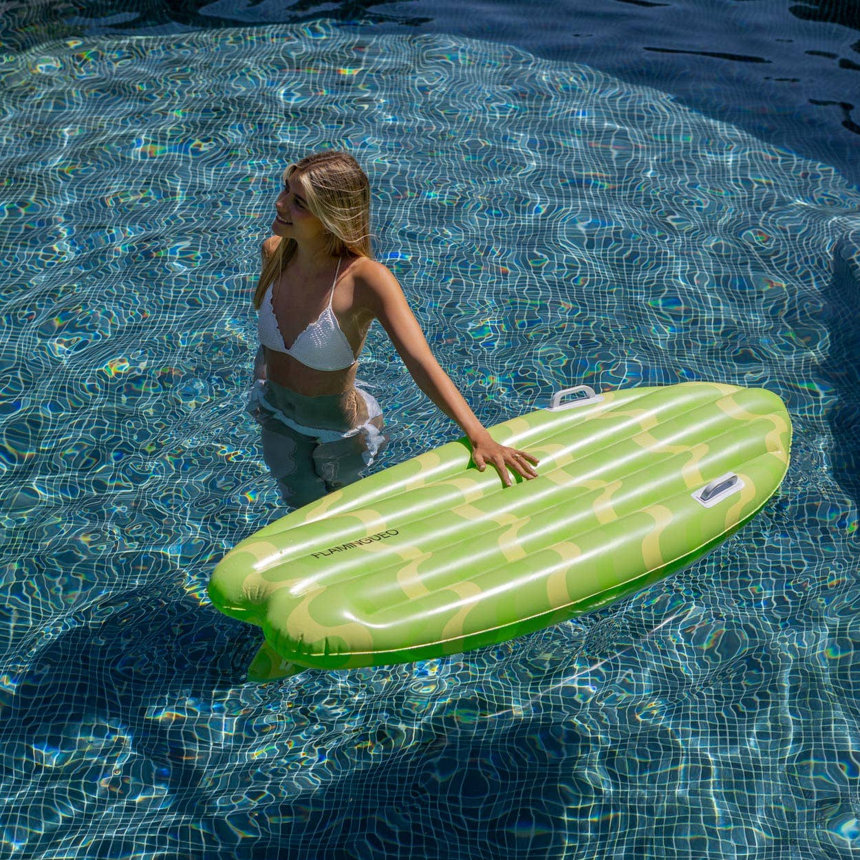 Flamingueo - Vendita all'ingrosso Accessori da spiaggia - Galleggiante per surf gonfiabile verde5