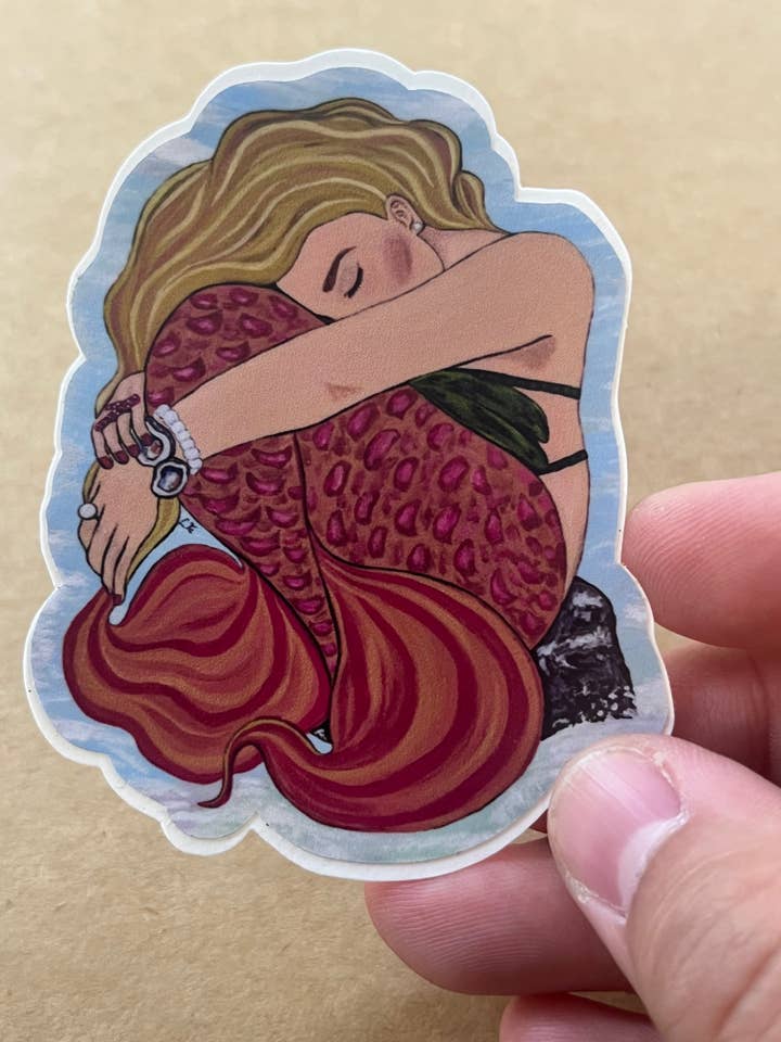 Mermaid Sticker for wholesale by ON THE GO Studio