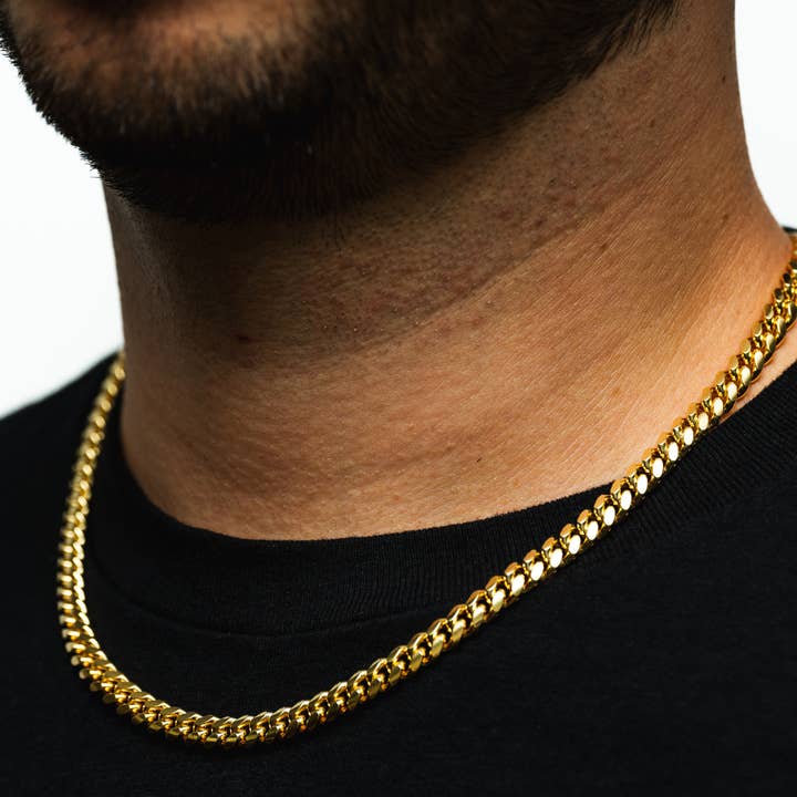 Twistedpendant - Wholesale Link & Chain Necklace - 23K Gold Miami Cuban Chain