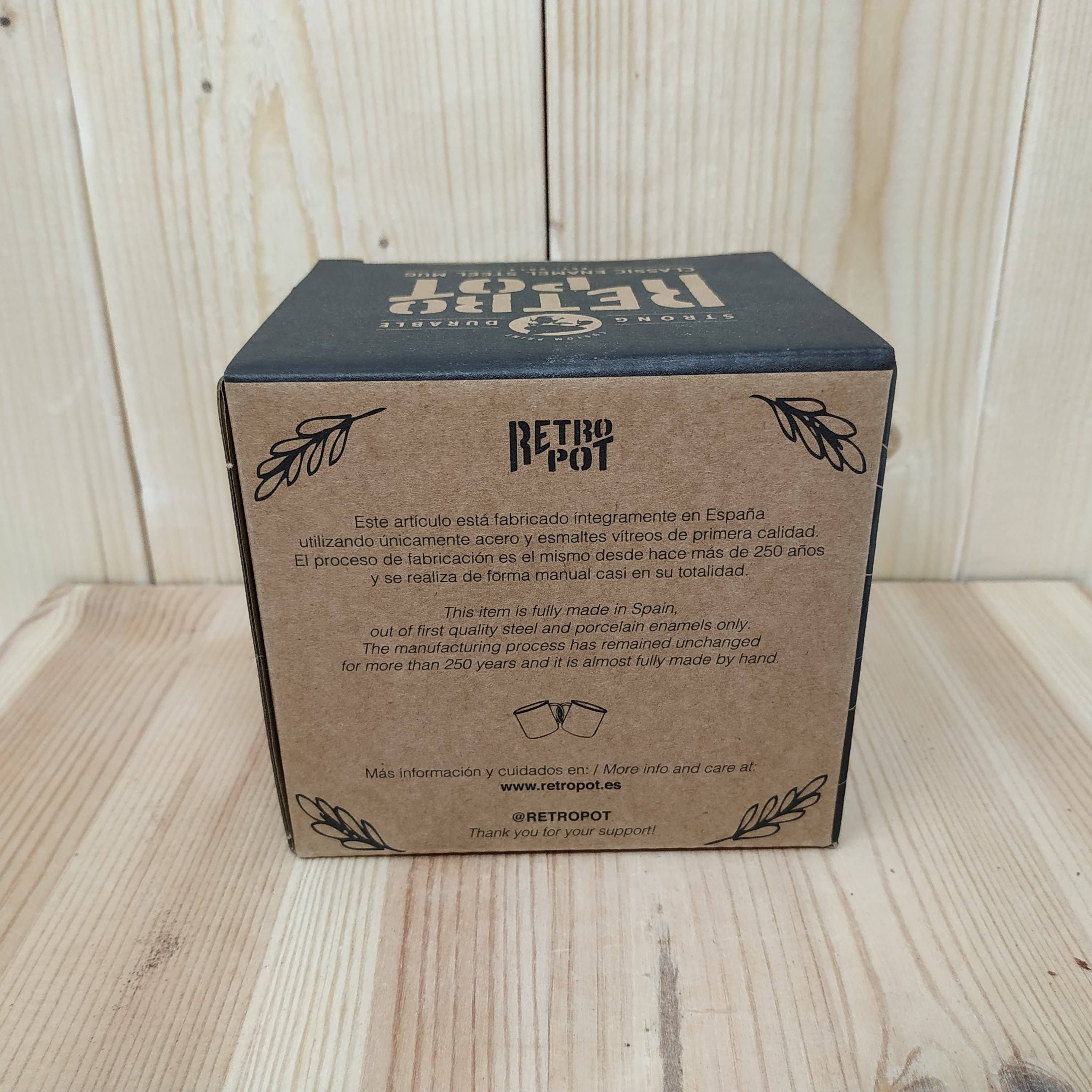 RETROPOT - Vente Tasse à café - Tasse RETROPOT en acier émaillé design « Bike & Go »6