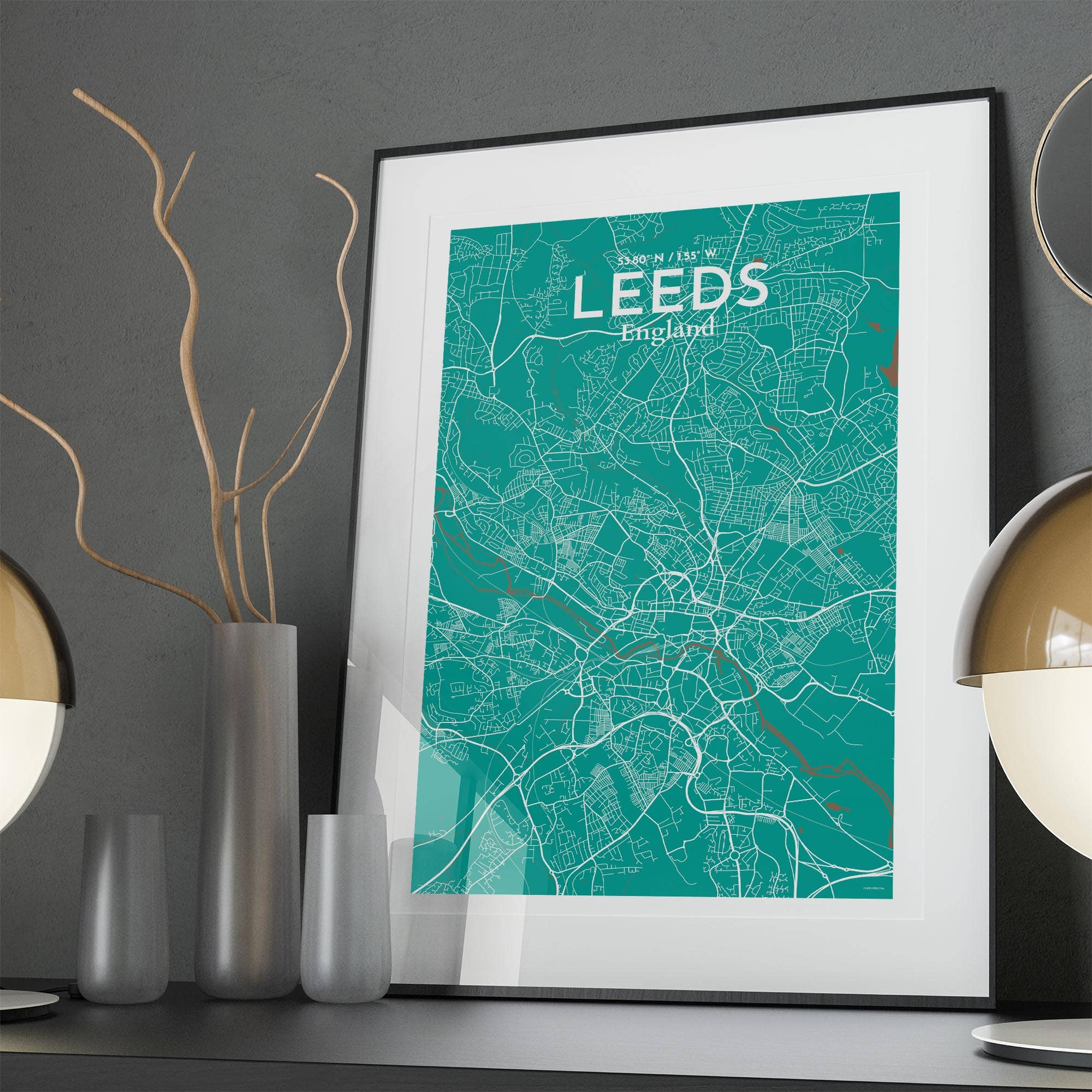 OurPoster.com – wholesale Poster – Leeds karta affisch106