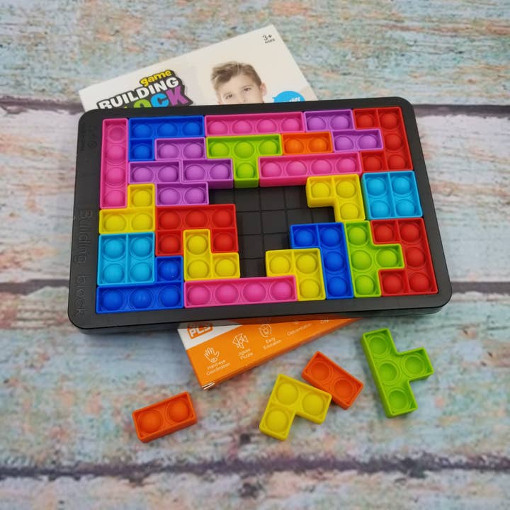 Tetris Puzzle Pop Push Bubble Fidget Toy for wholesale by MIAS SHOP