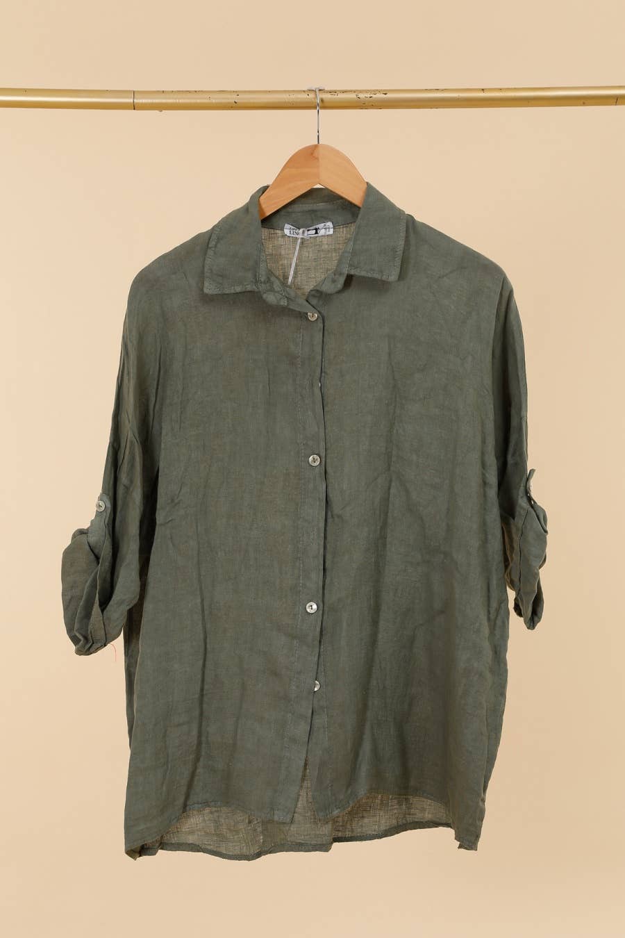 la maison des fibres naturelles - Wholesale Button Down Shirt - Women's - 620090u 100% linen shirt made in Italy14