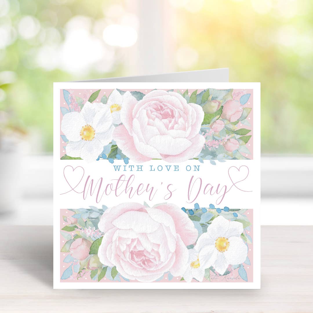 Rosenheart - Wholesale Mother's Day Card - Calligraphy with Flowers Mother's Day Card1