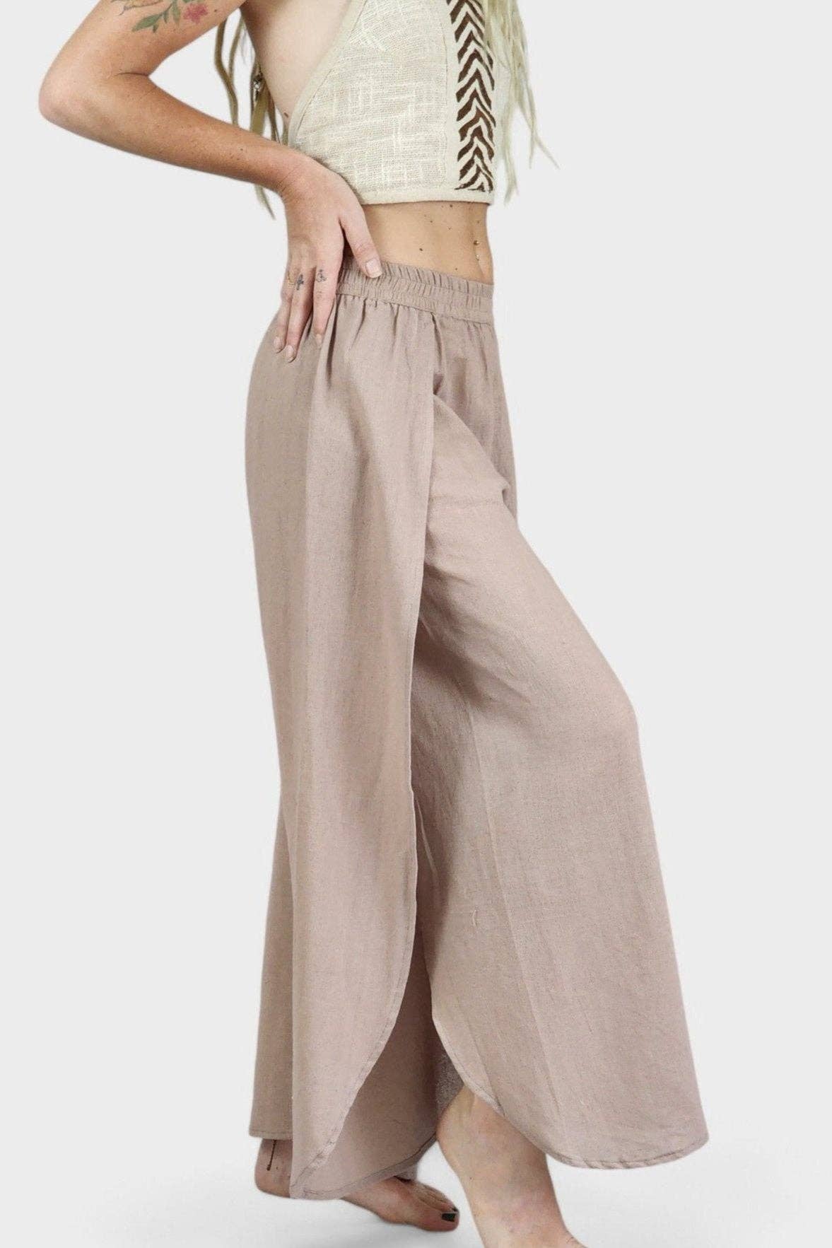 Sacred Ceremony - Venta al por mayor Pantalones - Mujer - Pantalones Fly Away de yute Dusty Rose