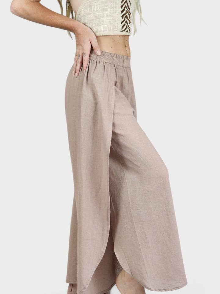 Sacred Ceremony - Wholesale Pants - Women's - Dusty Rose Jute Fly Away Trousers