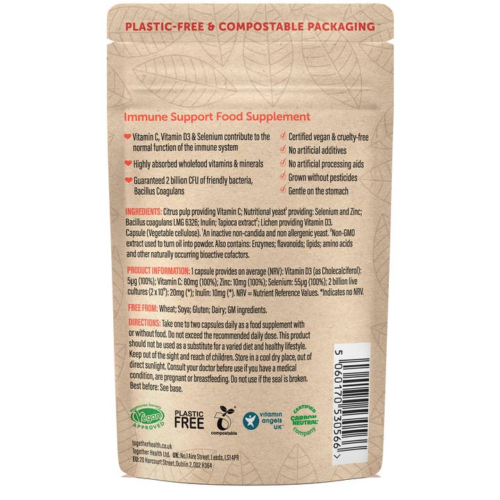 Together Health – wholesale Oral supplement/vitamin – Immune – Vitamins for Immune System – 30 Capsules1