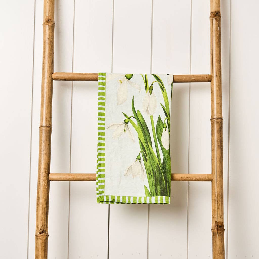 Tam Tam Paper & Cloth - Wholesale Tea Towel - Tea Towel - Pure Linen - Snowbell Sky - Vibrant Kitchen Textile