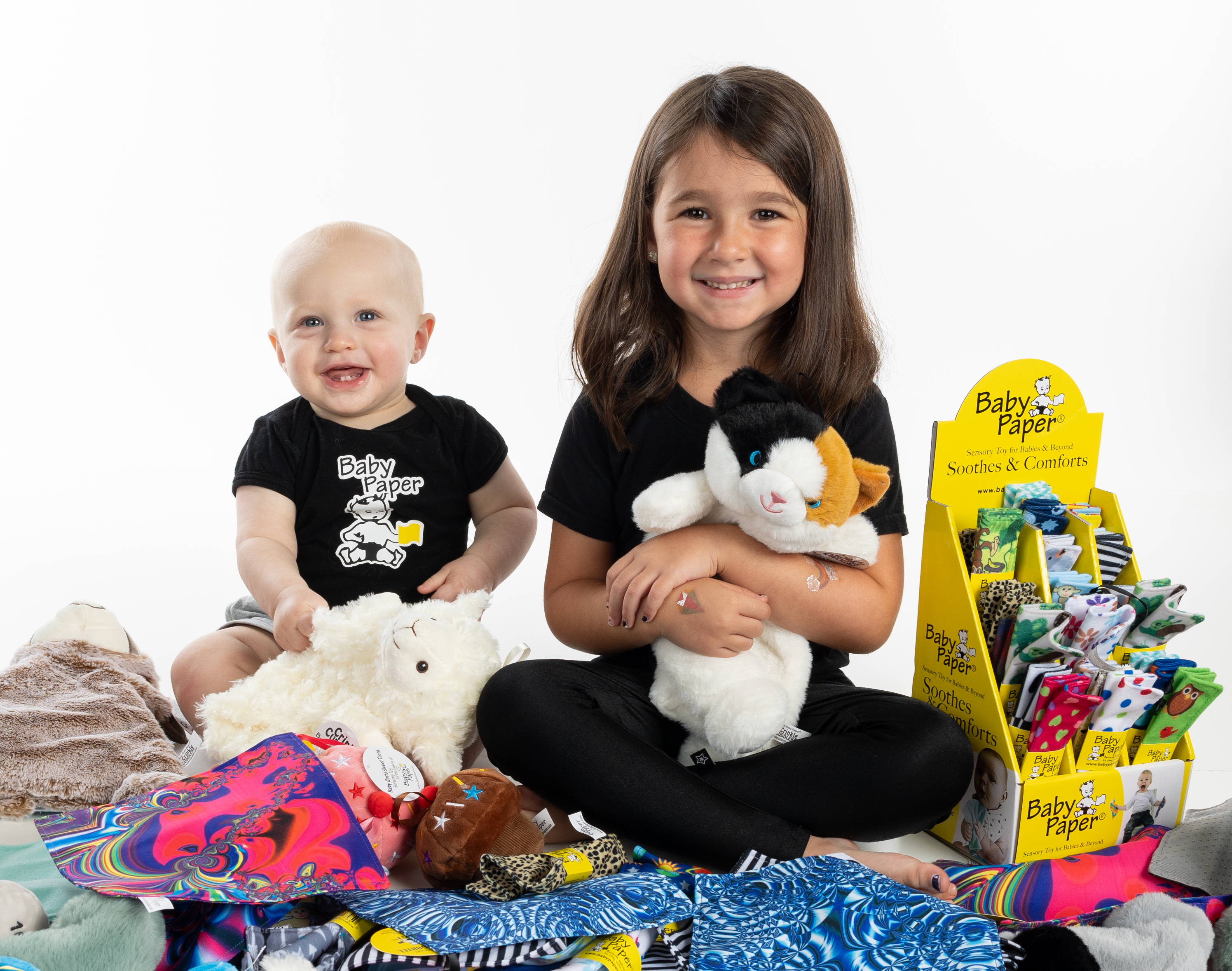 BABY PAPER - Wholesale Crinkle Tag Toy - Baby - Crinkle Cuddler-Sensory Plush Lamb4