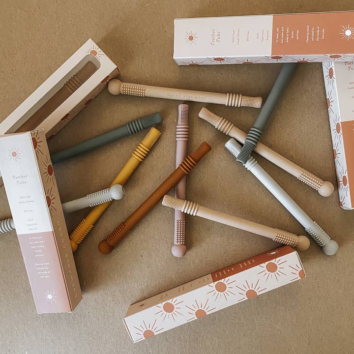 Chewable Charm - Wholesale Teether (Not Clip-On) - Baby - Magic Teething Wand- Mustard ☼10