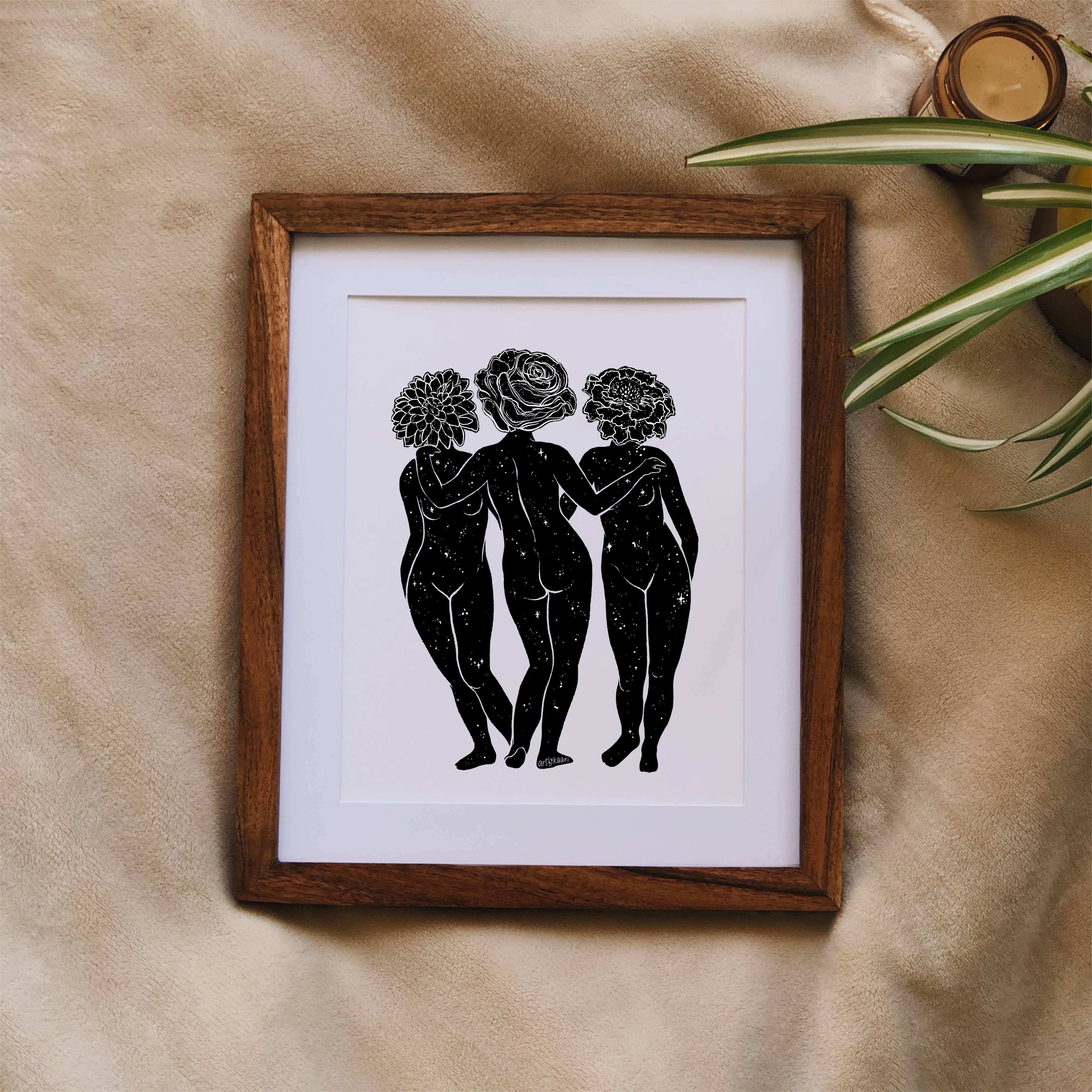 Kaari & Co. - Wholesale Art Print - Blooming Graces Art Print4