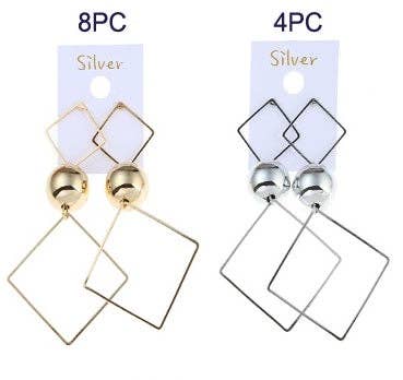 Atlas Fashion - Wholesale Dangle Earrings - Korean Style Square Drop Earring1