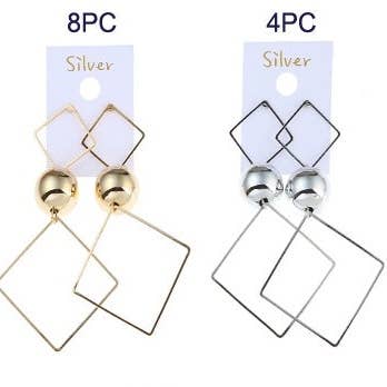 Atlas Fashion - Wholesale Dangle Earrings - Korean Style Square Drop Earring1