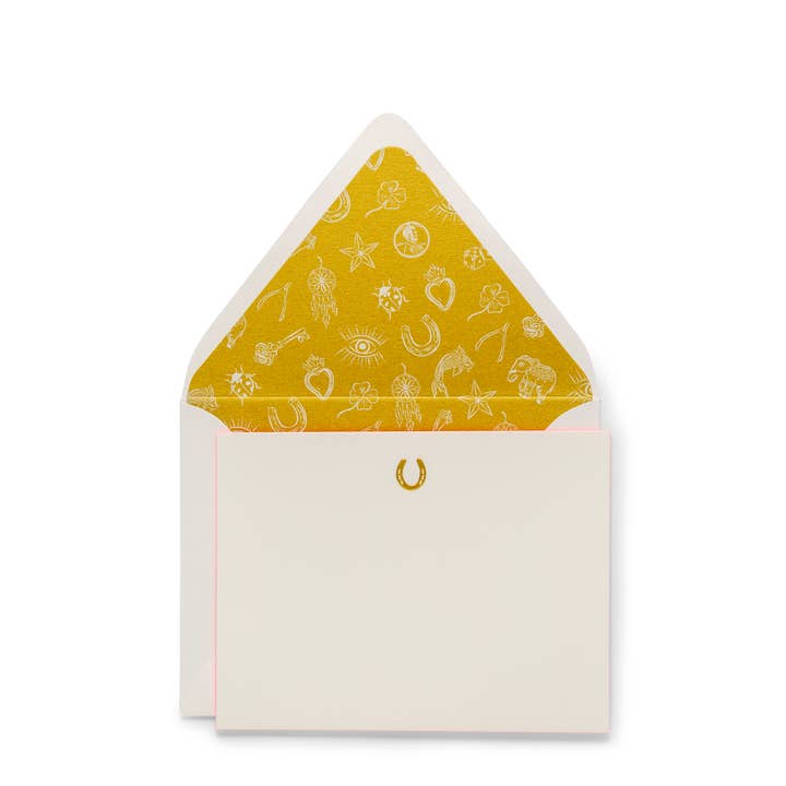 Hestesko | Fancy bukser indgraveret flade notecards for engroshandel hos Color Box Design & Letterpress